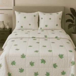Πάπλωμα υπέρδιπλο 220x240   tree leaves prasino σειρά marbell