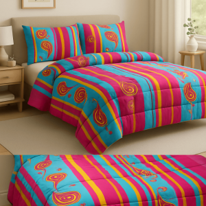 Πάπλωμα διπλό 200x240      ethnik mple σειρά colors