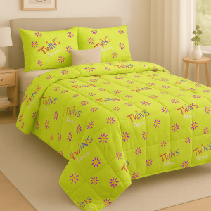 Πάπλωμα διπλό 200x240      twins portokali σειρά colors