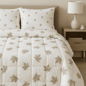 Κουβερλί  διπλό 200x240    tree leaves kafe σειρά marbell