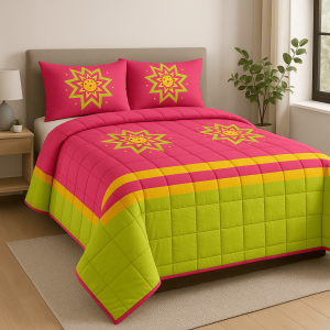 Κουβερλί  διπλό 200x240    asteri laxani σειρά colors