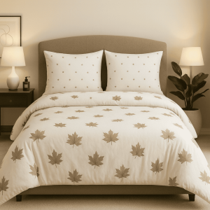 Παπλωματοθήκη υπέρδιπλη 220x240    tree leaves kafe σειρά marbell