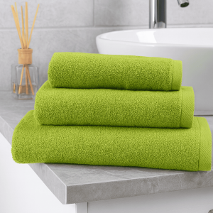 Σετ πετσέτες 3 τεμ. μονόχρωμη λαχανί  σειρά Bathroom Textiles